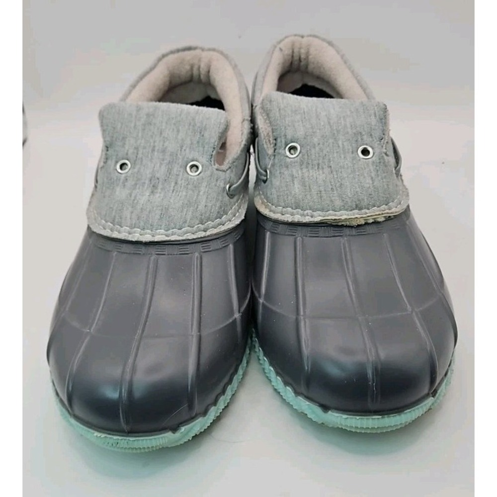 MAGELLAN Outdoor Gray Slip-on Rain Garden Shoes Womens Sz 9 Duck Charming   #407 - Picture 5 of 10